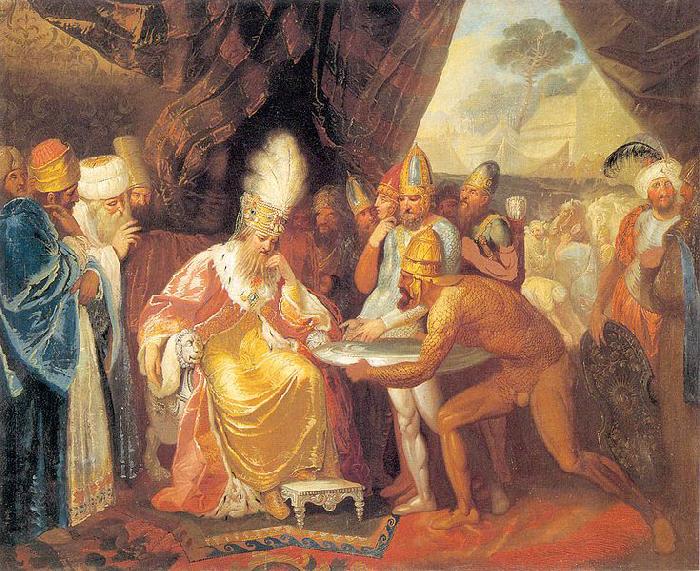 Franciszek Smuglewicz Scythians meeting with Darius France oil painting art